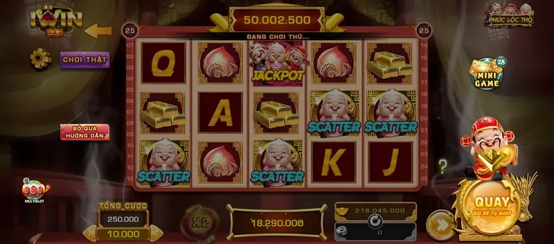 Các biểu tượng trong game sẽ có mức thưởng khác nhau