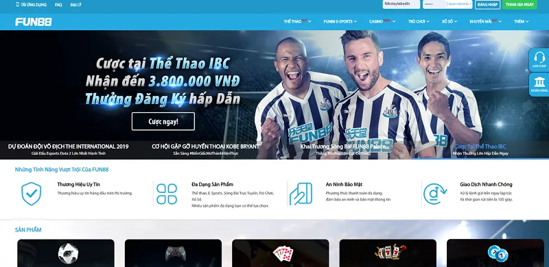 Fun88 sở hữu kho giải trí phong phú đủ thể loại