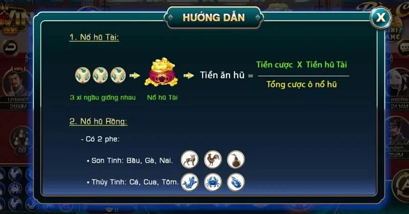 Game tích hợp tính năng nổ hũ, mang đến tỷ lệ thưởng cao