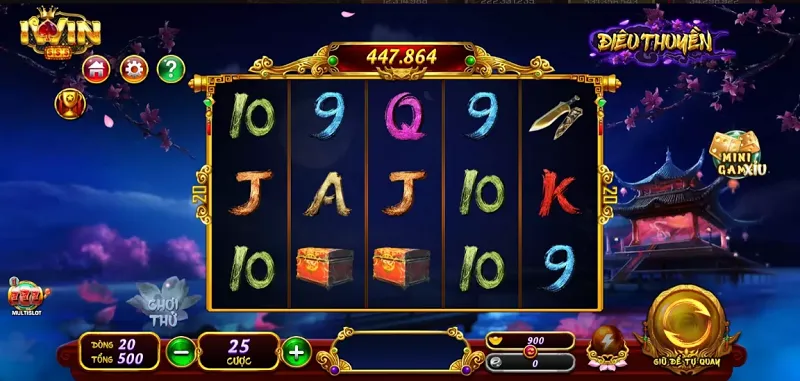 Game có 20 dòng thưởng và 10 biểu tượng trả thưởng