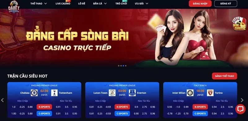Giao diện nhà cái đẹp mắt, các hạng mục bố trí khoa học