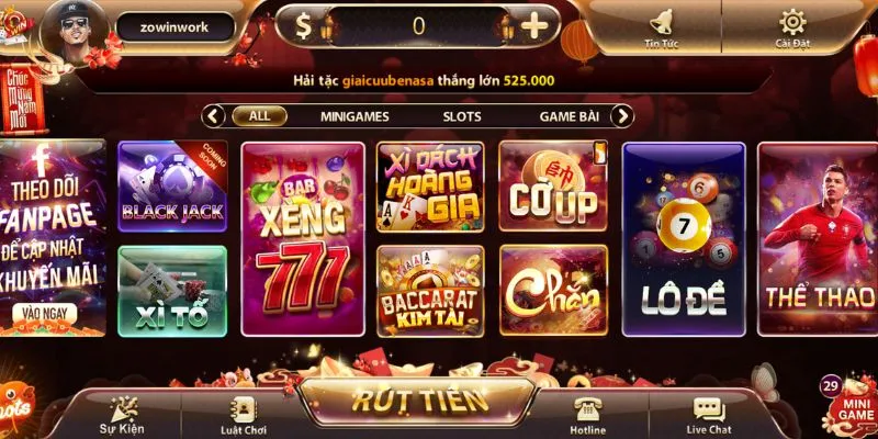 Tỷ lệ cược tại Zowin hấp dẫn