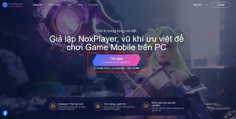 Quy trình tải giả lập Nox Player dễ thực hiện