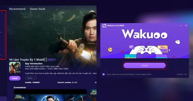 Chơi Iwin trên giả lập Wakuoo Android với hình ảnh sắc nét, sống động