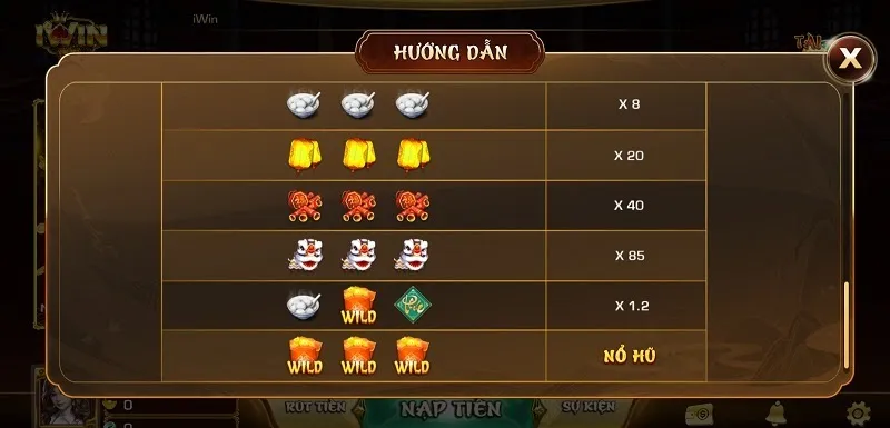 Game có hệ số trả thưởng ấn tượng