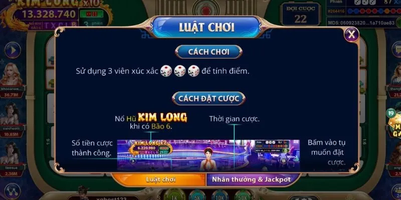 Luật chơi Sicbo đơn giản, dễ nắm bắt