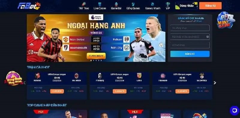 Giao diện nhà cái thu hút người chơi ngay lần tiếp xúc đầu tiên