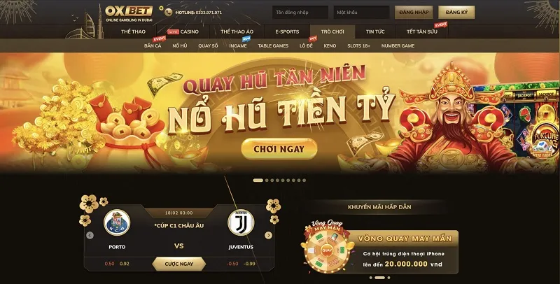 Oxbet cung cấp nền tảng giải trí đa dạng