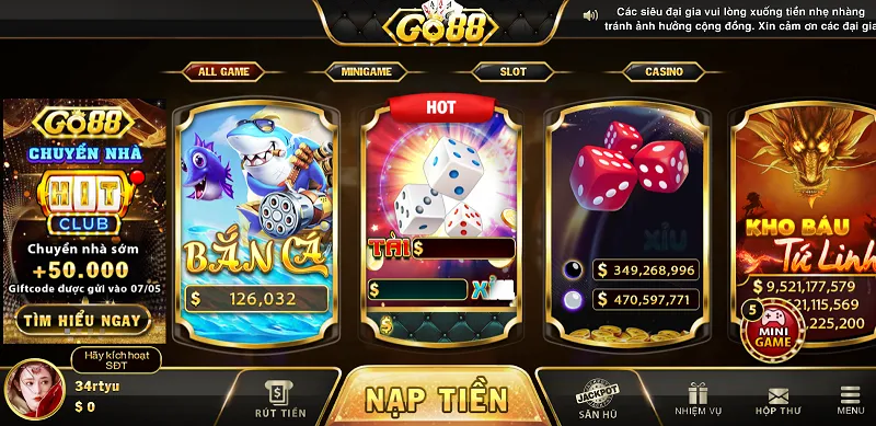 Go88 chú trọng đầu tư vào các cơ chế bảo mật