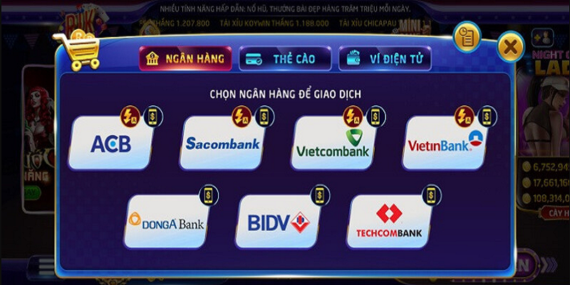 Nạp tiền Rikvip linh hoạt, dễ dàng và nhanh chóng